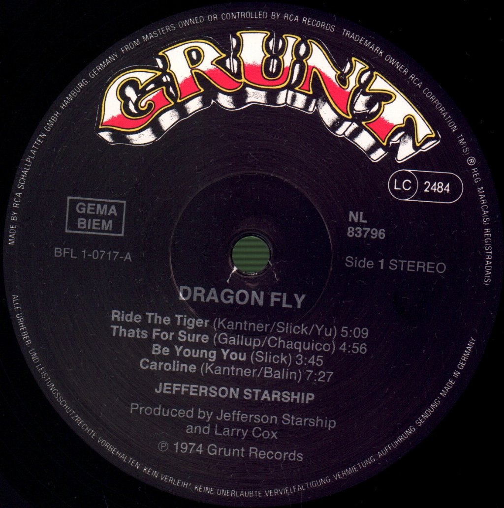 Jefferson Starship - Dragon Fly - Lp