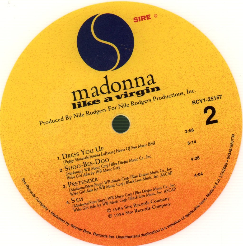 Madonna - Like A Virgin - Lp
