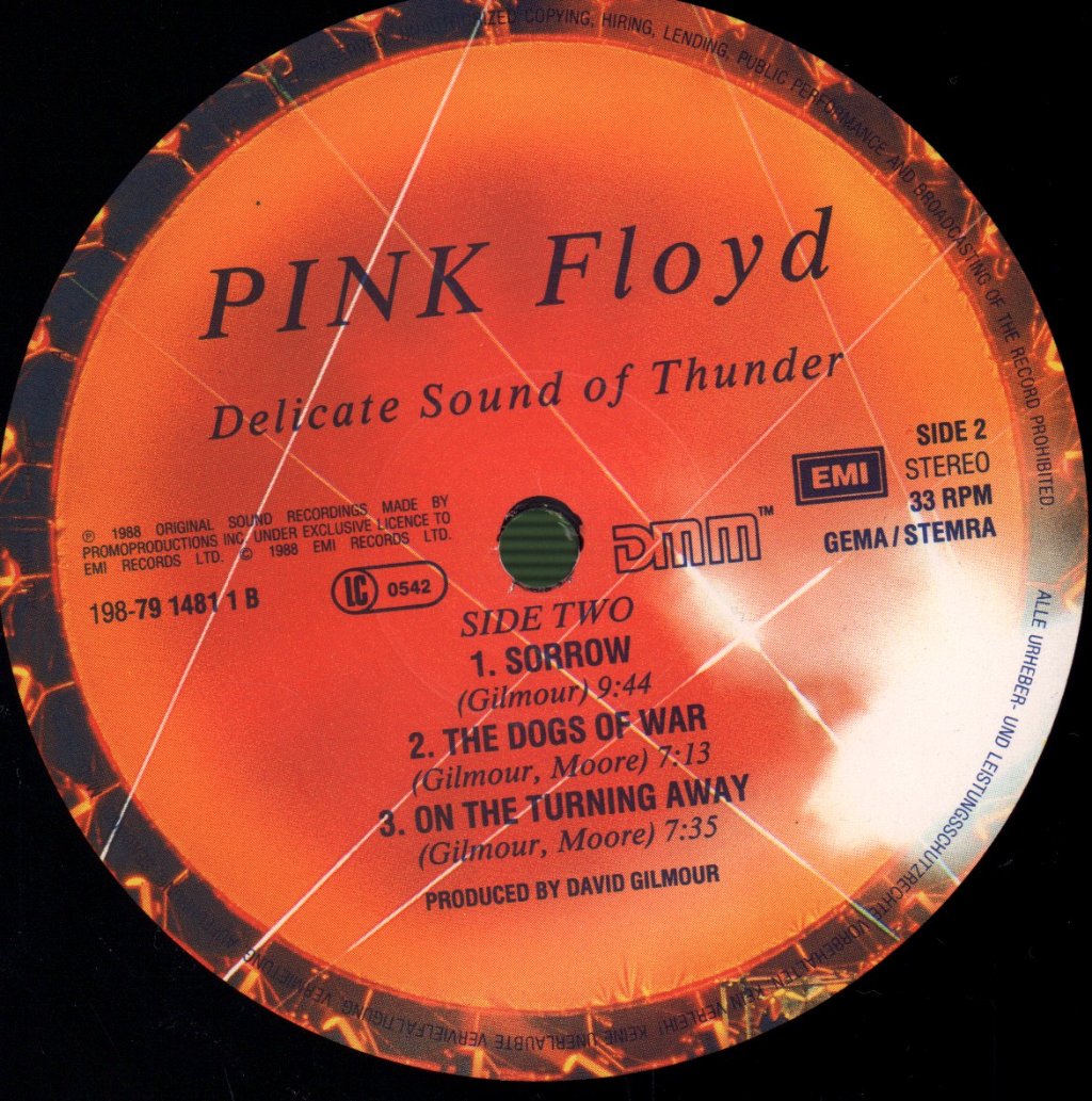 Pink Floyd - Delicate Sound Of Thunder - Lp