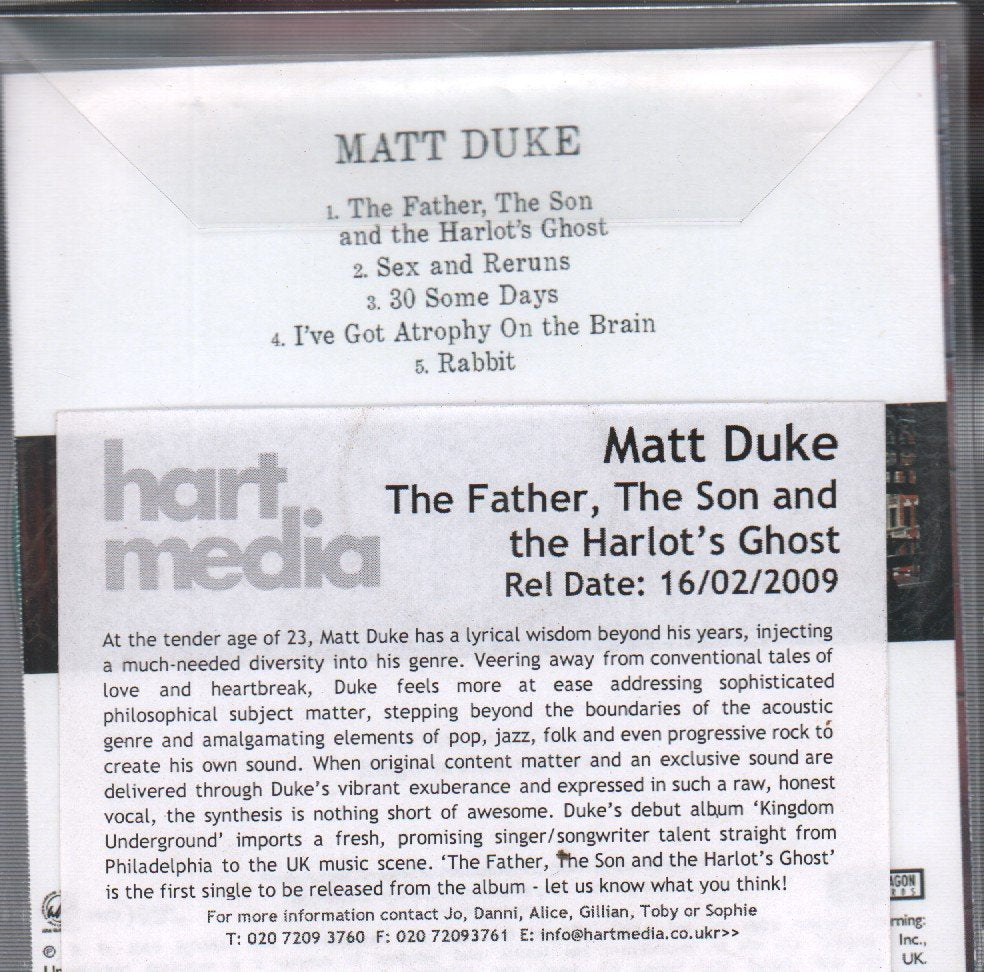 Matt Duke - father the son and the harlot's ghost - Cdr