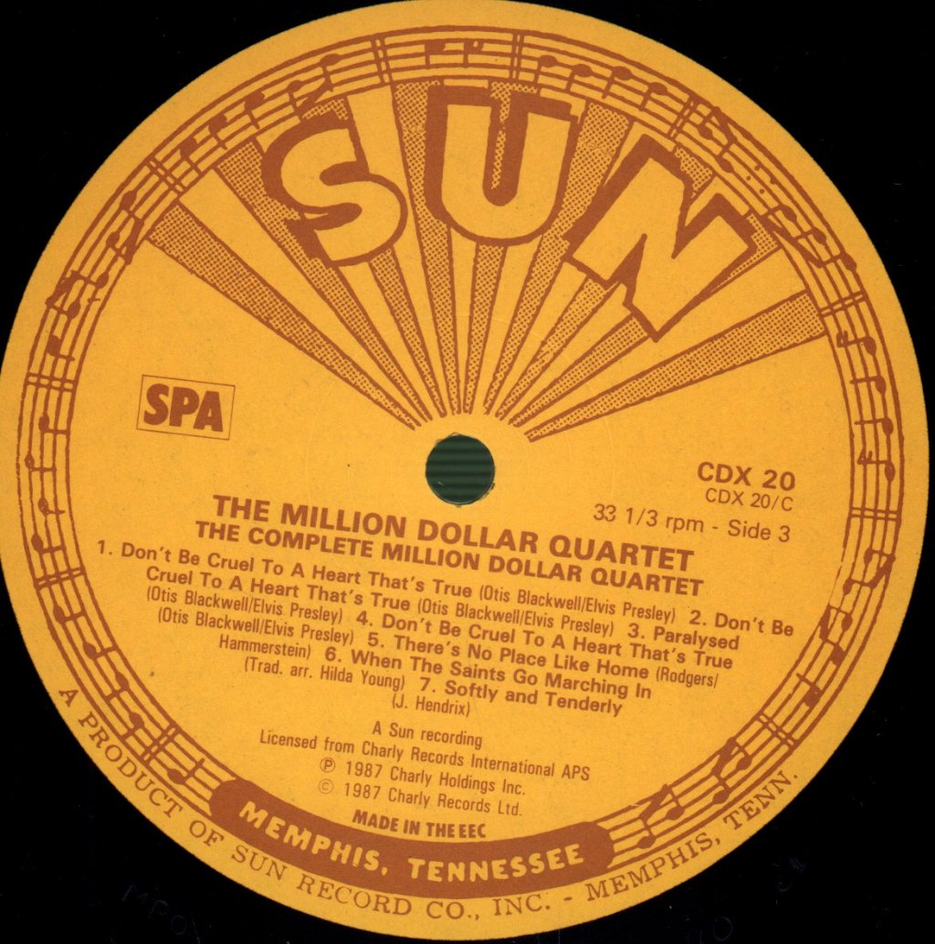 Million Dollar Quartet - Complete Million Dollar Session (December 4th 1956) - Double Lp