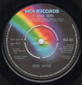 Rose Royce - I'm Going Down - 7 Inch