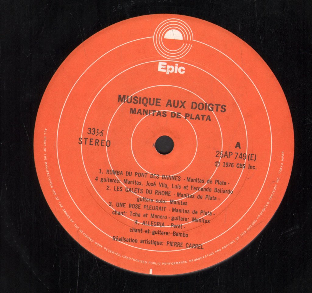 Manitas De Plata - Musique Aux Doigts - Lp