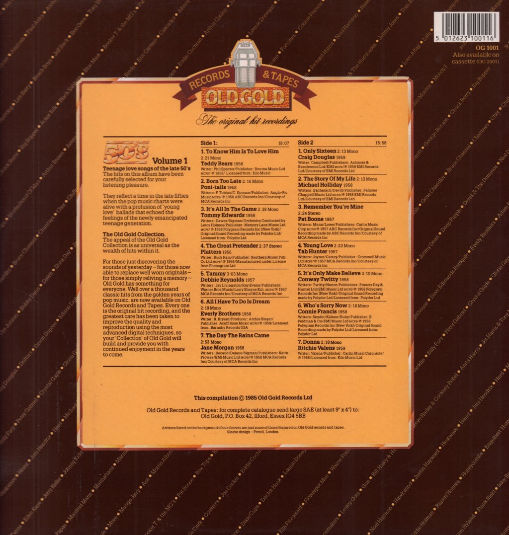 Various Artists - Old Gold Collection 50's Volume 1 - Lp