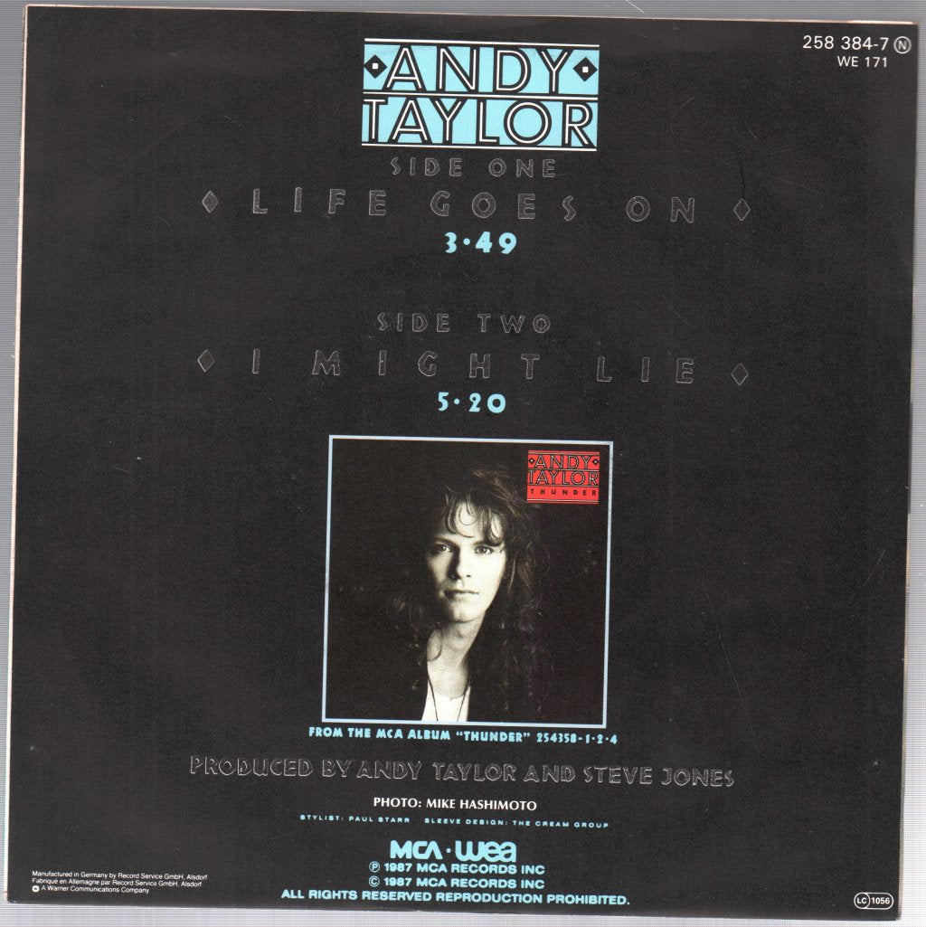 Andy Taylor - Life Goes On - 7 Inch