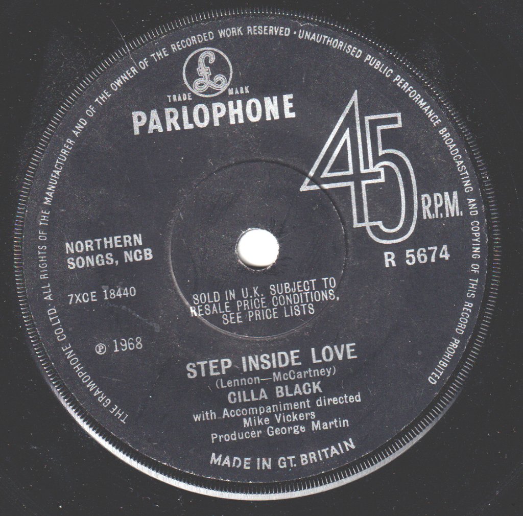Cilla Black - Step Inside Love - 7 Inch
