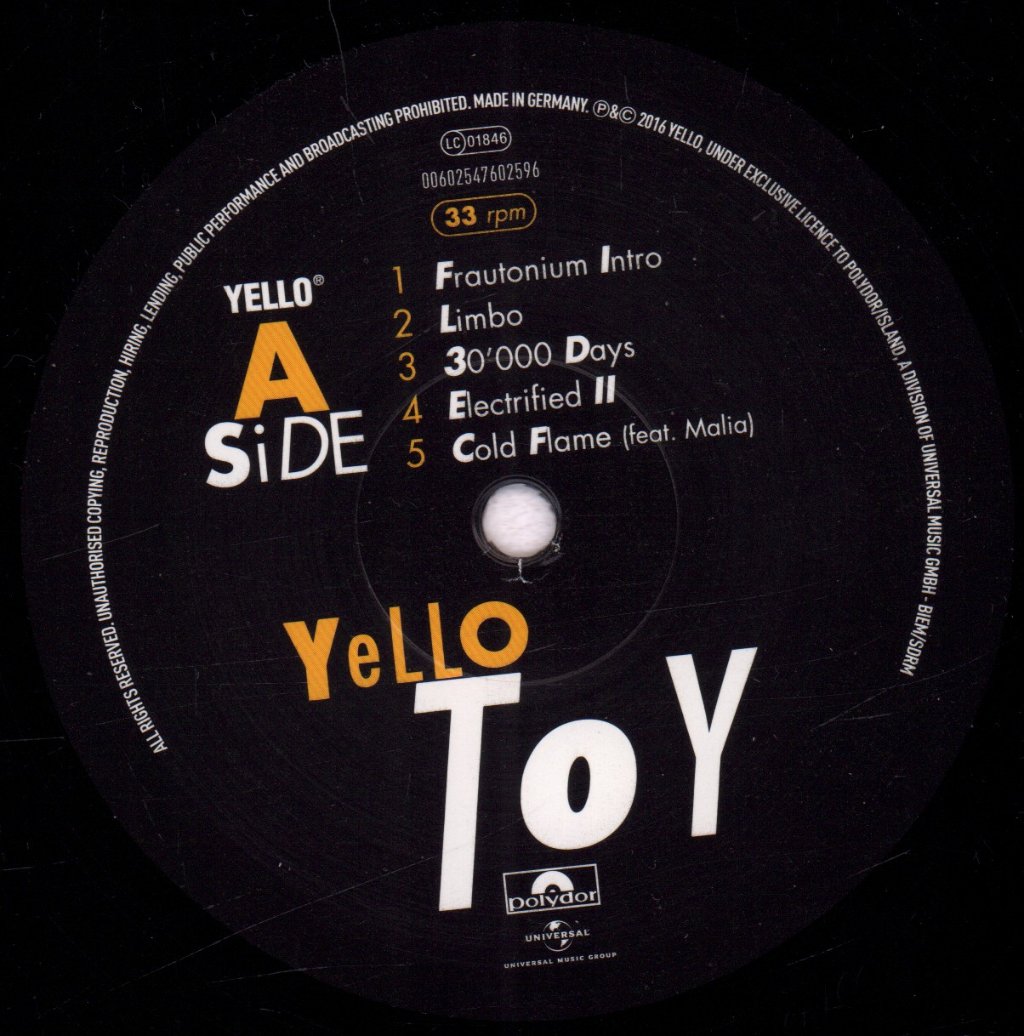 Yello - Toy - Double Lp