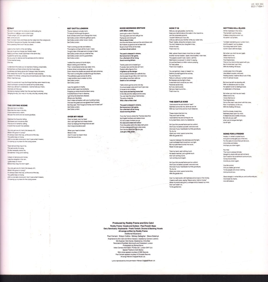 Aztec Camera - Stray - Lp