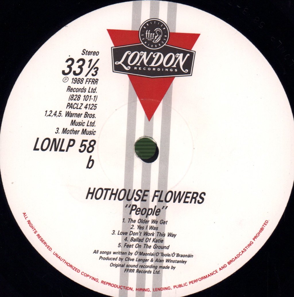 Hothouse Flowers - People - Lp