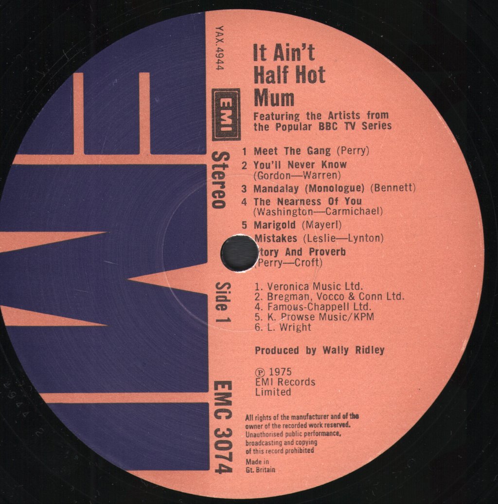 Various Artists - It Ain't Half Hot Mum - Lp