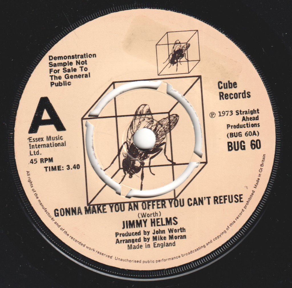 Jimmy Helms - Gonna Make You An Offer You Can't Refuse - 7 Inch