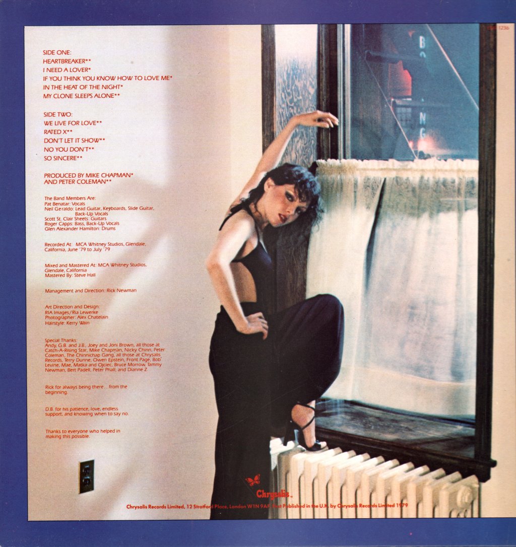 Pat Benatar - In The Heat Of The Night - Lp