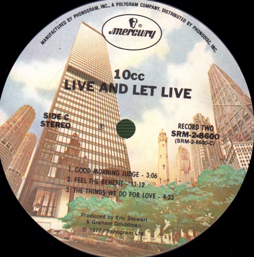 10cc - Live And Let Live - Double Lp
