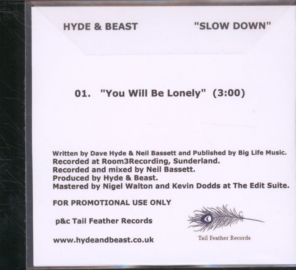 Hyde And Beast - You Will Be Lonely - Cdr