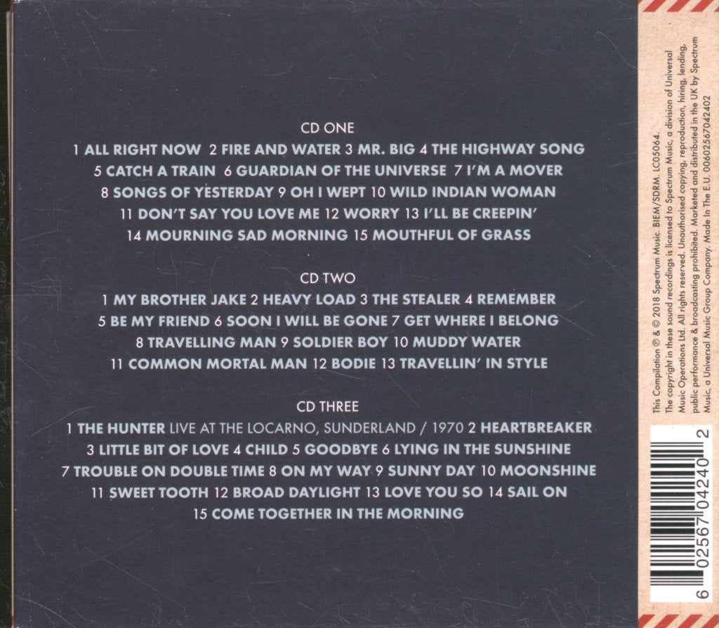 Free - All Right Now The Essential Free - Triple Cd