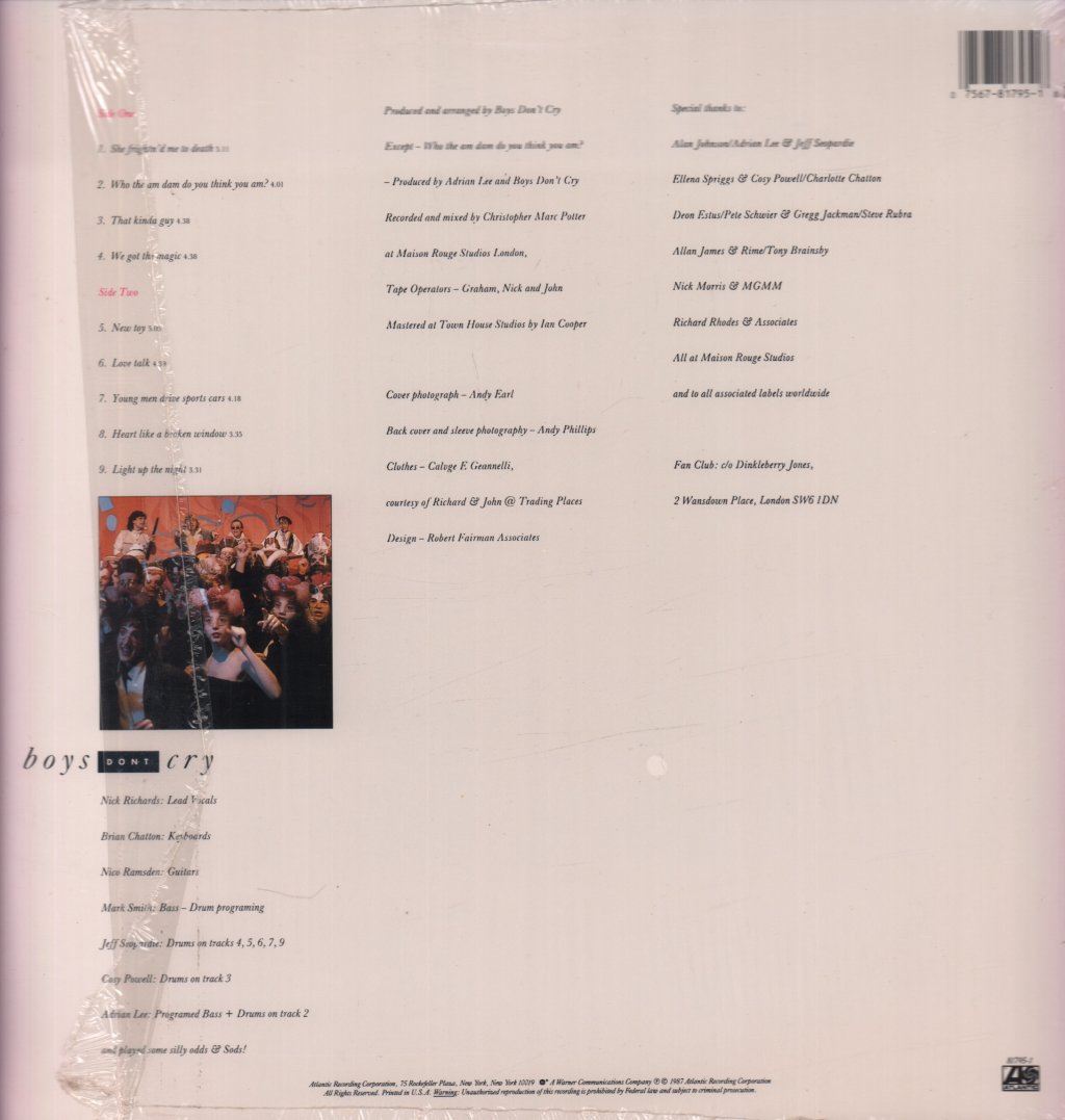 Boys Don't Cry - Boys Don't Cry - Lp