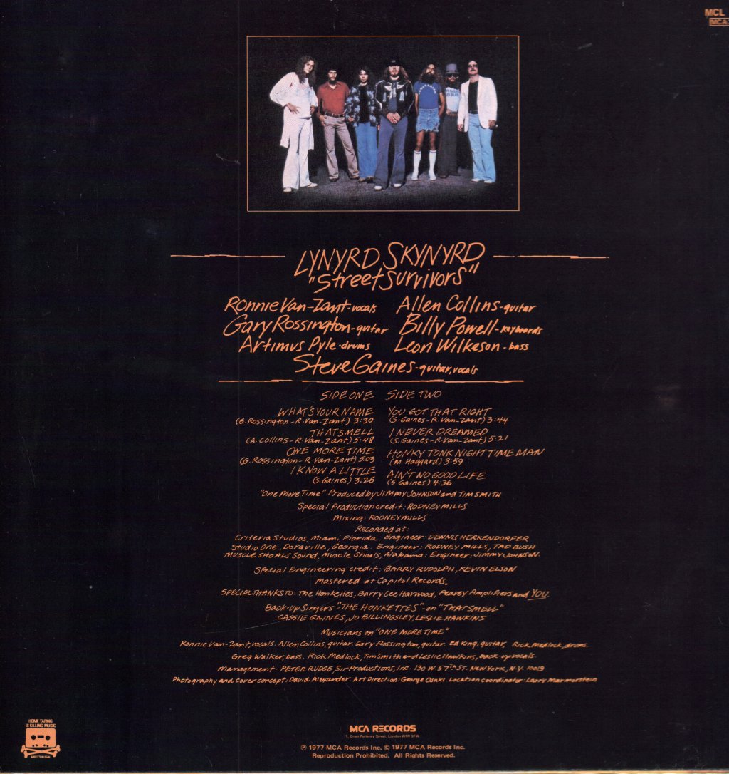 Lynyrd Skynyrd - Street Survivors - Lp