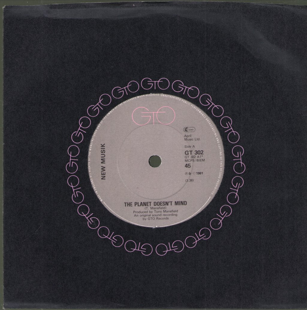 New Musik - Planet Doesn't Mind - 7 Inch