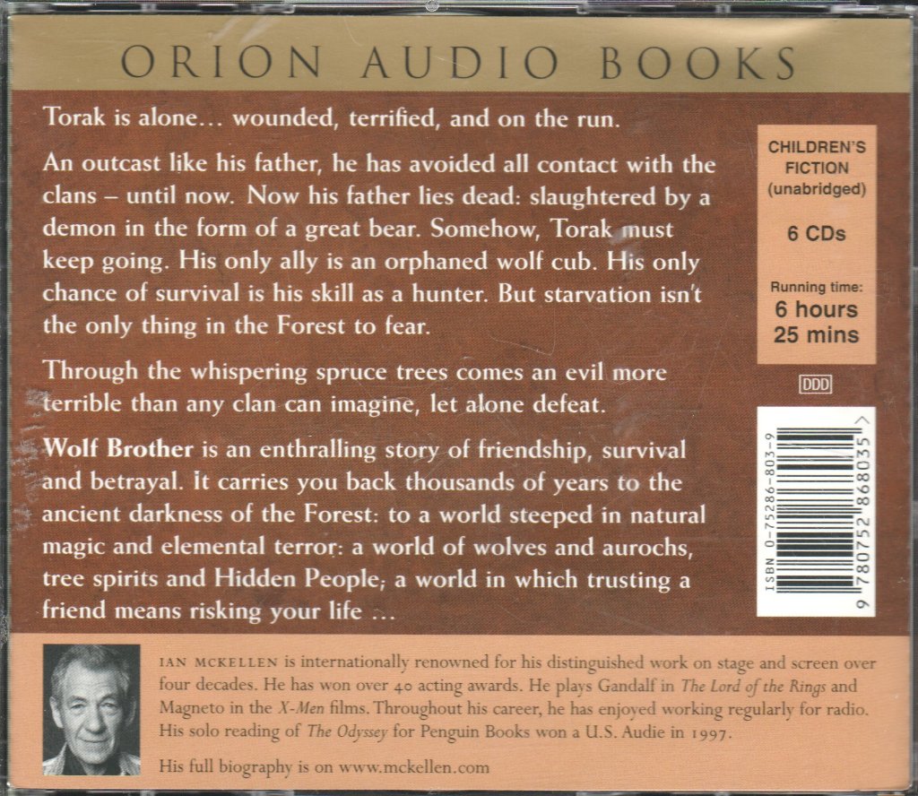 Michelle Paver, Ian McKellen - Wolf Brother - Chronicles of Ancient Darkness - Cd Set