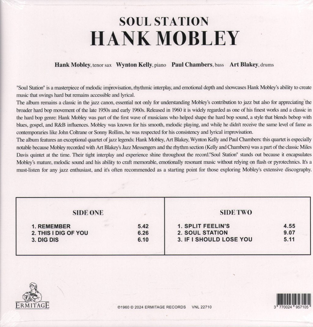 Hank Mobley - Soul Station - Lp