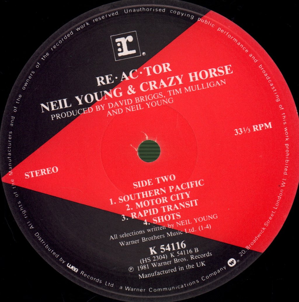 Neil Young And Crazy Horse - Reactor - Lp