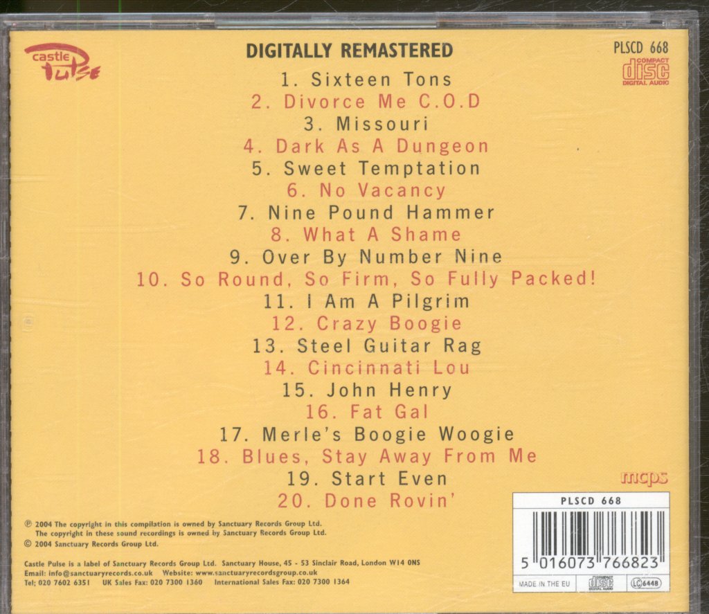 Merle Travis - Famous Country Music Makers - Cd