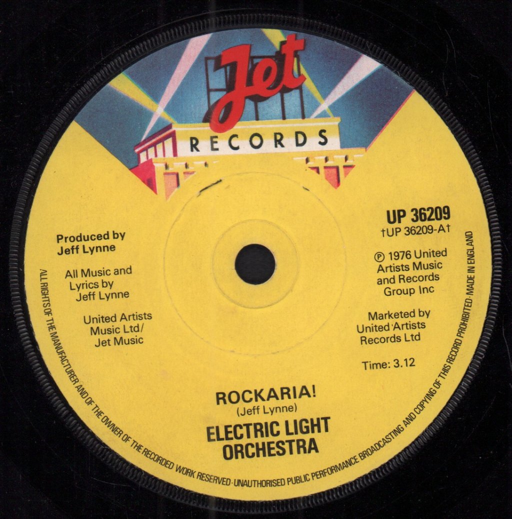 Electric Light Orchestra - Rockaria - 7 Inch