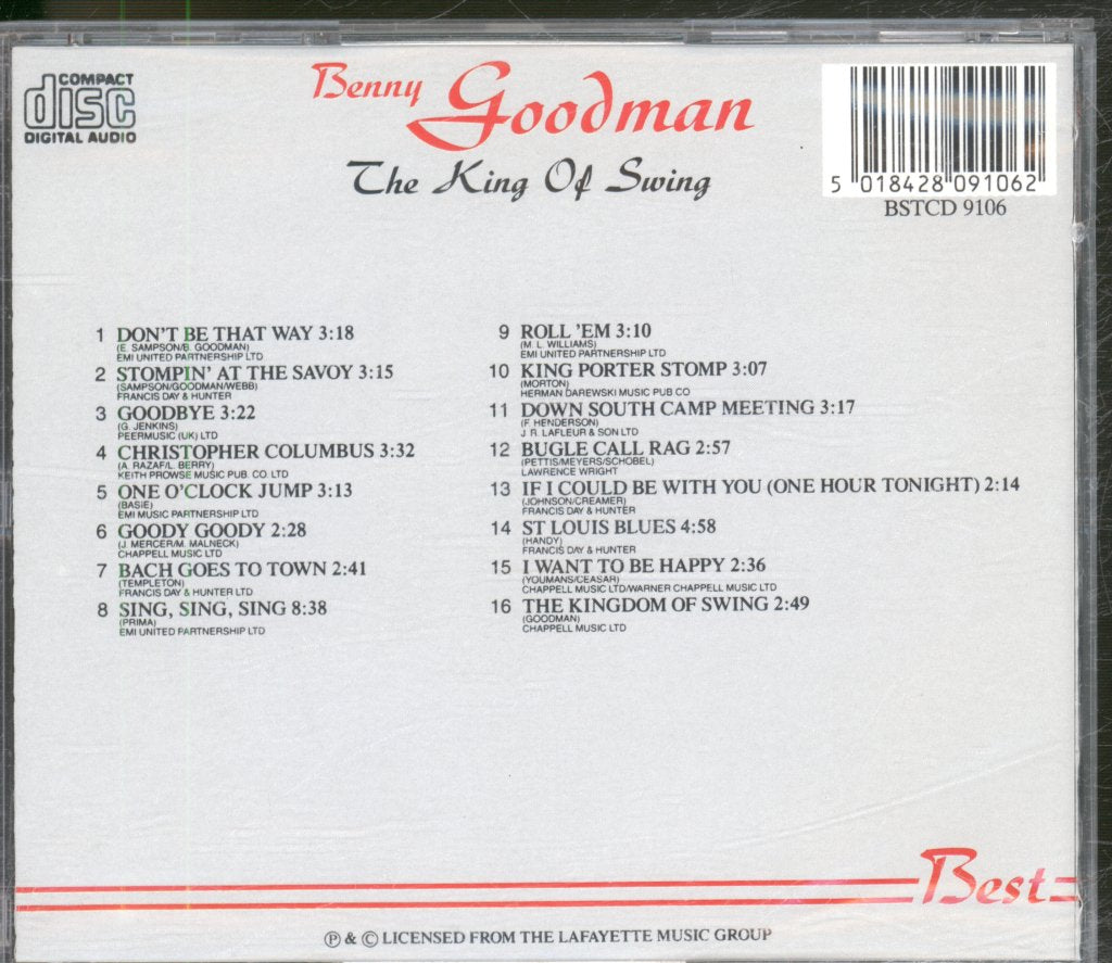 Benny Goodman - King Of Swing - Cd