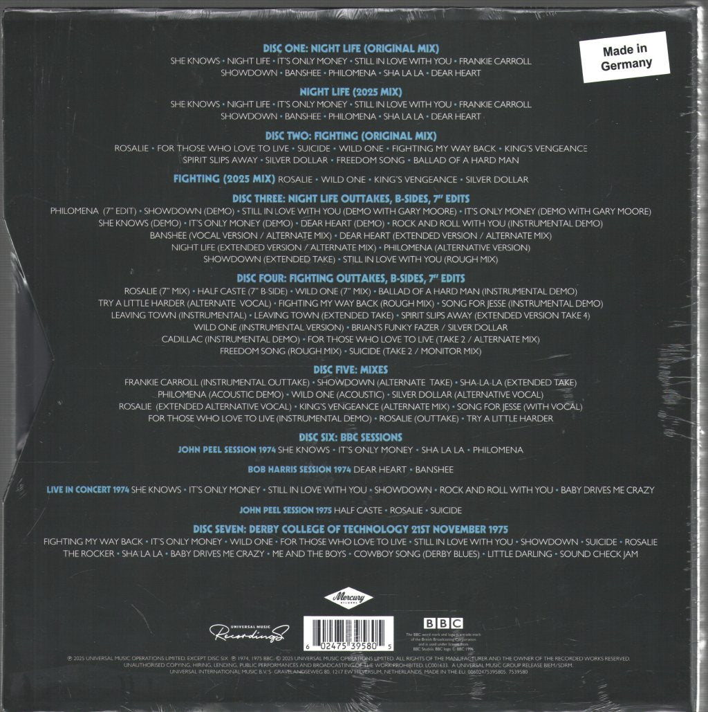 Thin Lizzy - 74-75 - Night Life / Fighting - Cd Box Set – Vinyl Tap