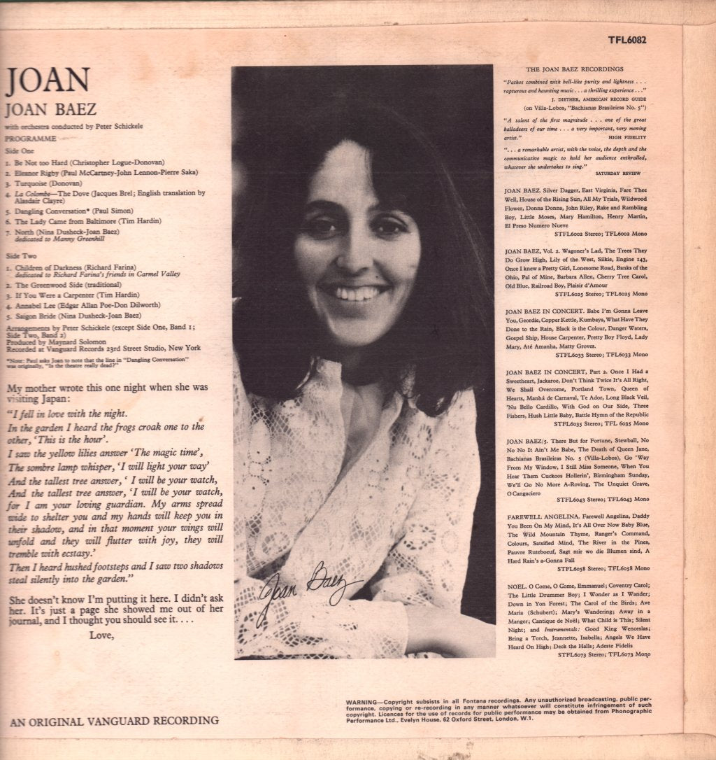 Joan Baez - Joan - Lp