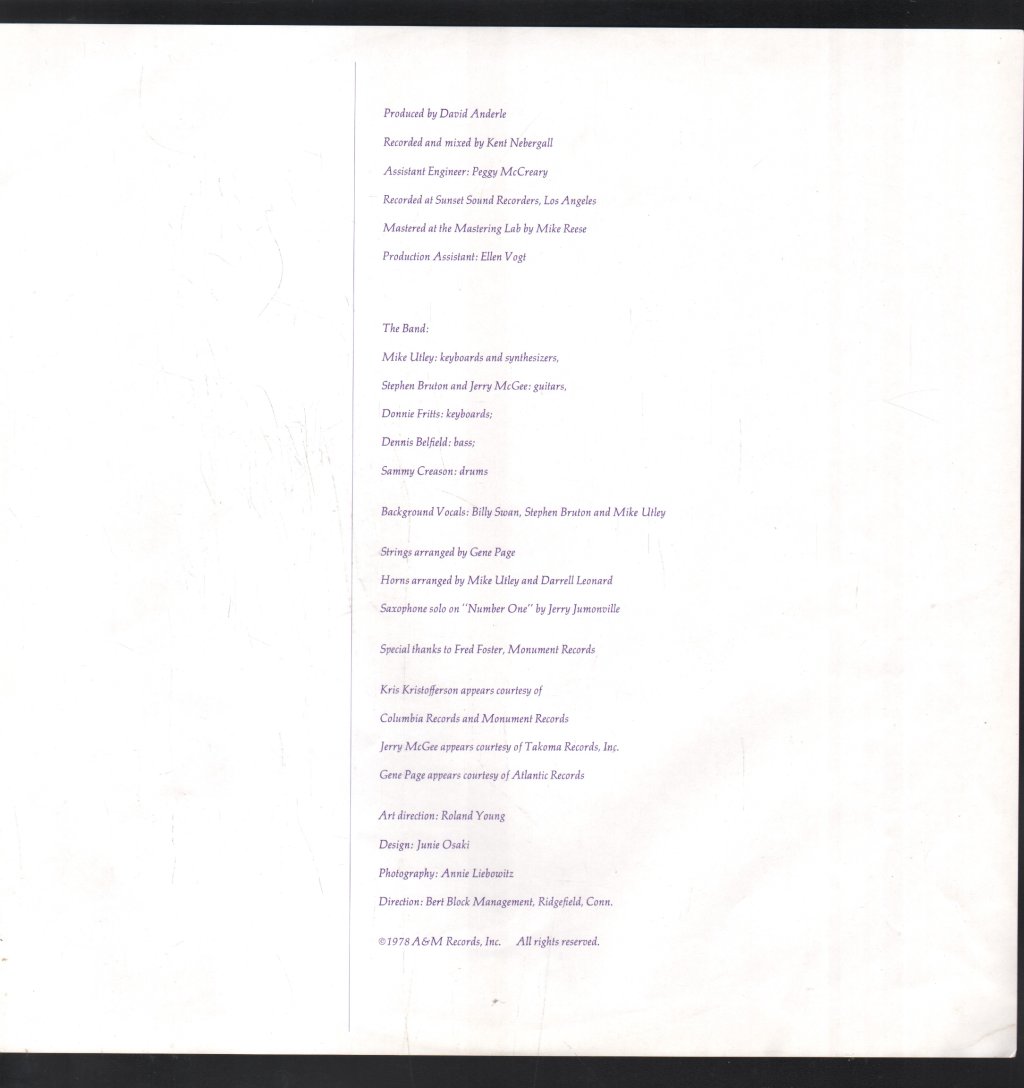 Kris Kristofferson And Rita Coolidge - Natural Act - Lp