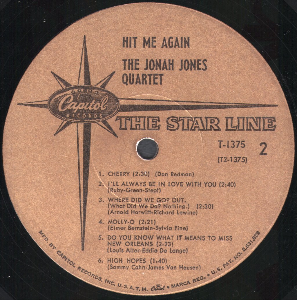 Jonah Jones - Hit Me Again! - Lp