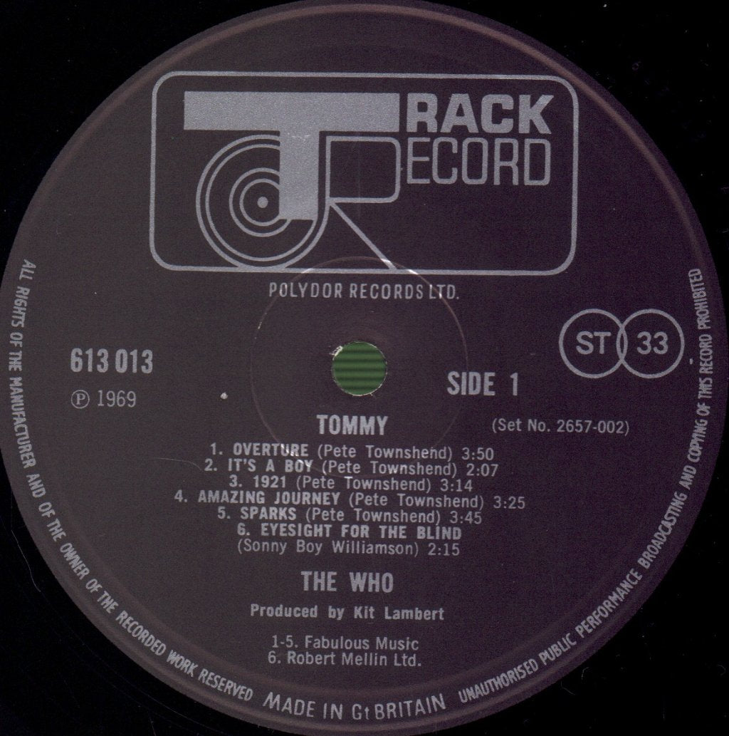 Who - Tommy - Double Lp