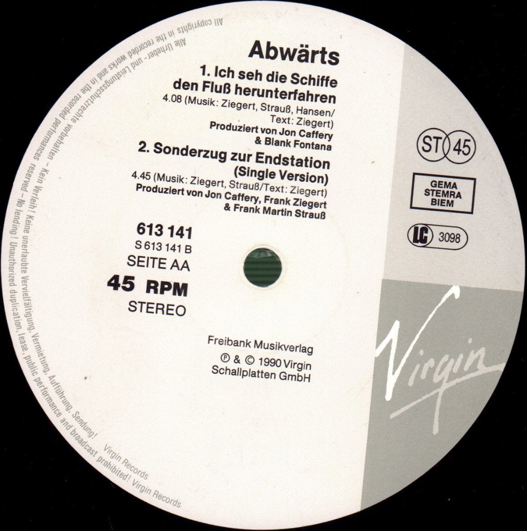 Abwarts - Sonderzug Zur Endstation - 12 Inch
