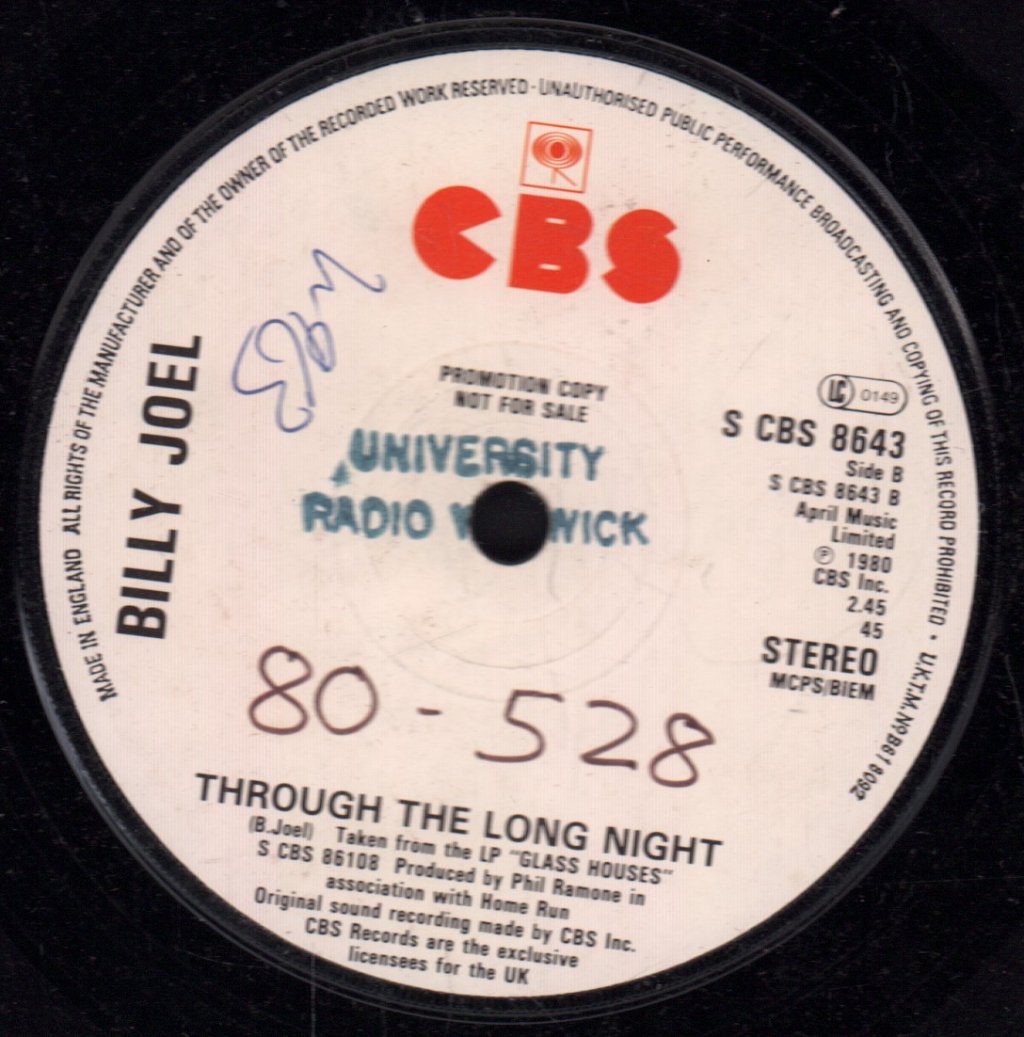 Billy Joel - You May Be Right - 7 Inch