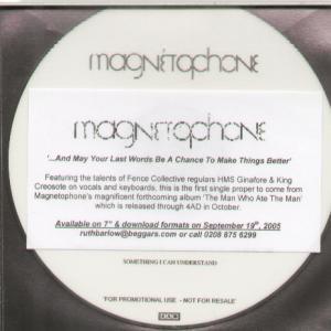 Magnetophone - And May Your Last Words Be A Chance To Make Things Bett - Cdr