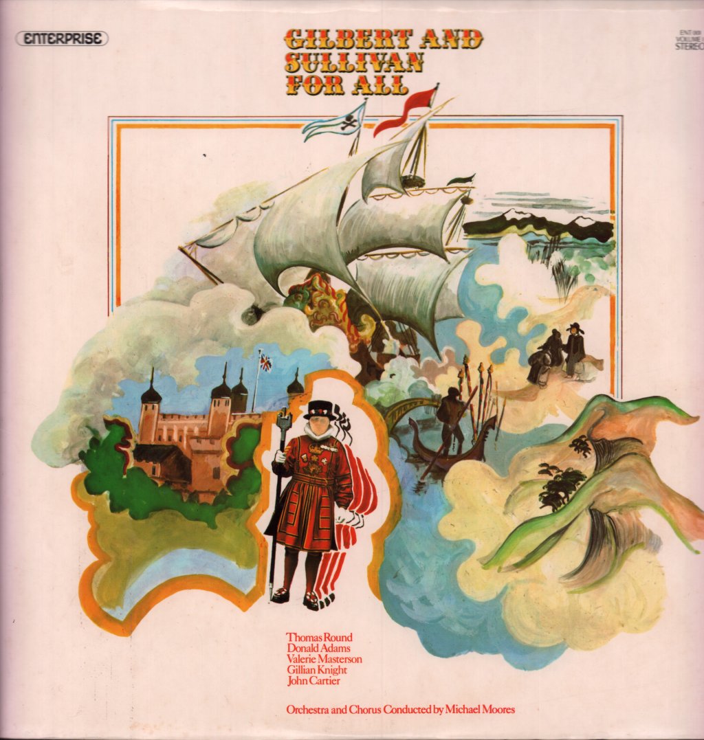 Thomas Round Donald Adams Valerie Masterson Gillian Knight John Cartier Michael Moores - Gilbert And Sullivan For All - Lp