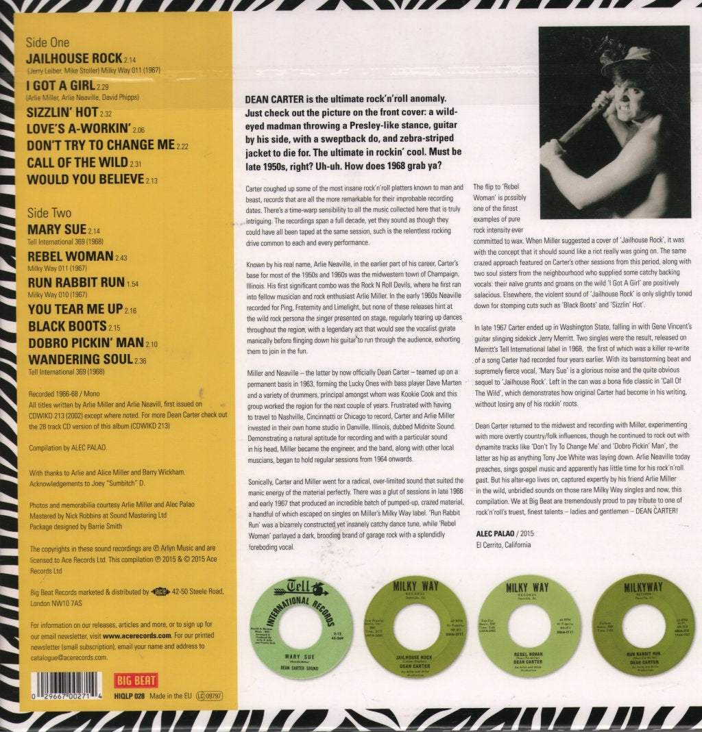 Dean Carter - Call Of The Wild! - Lp