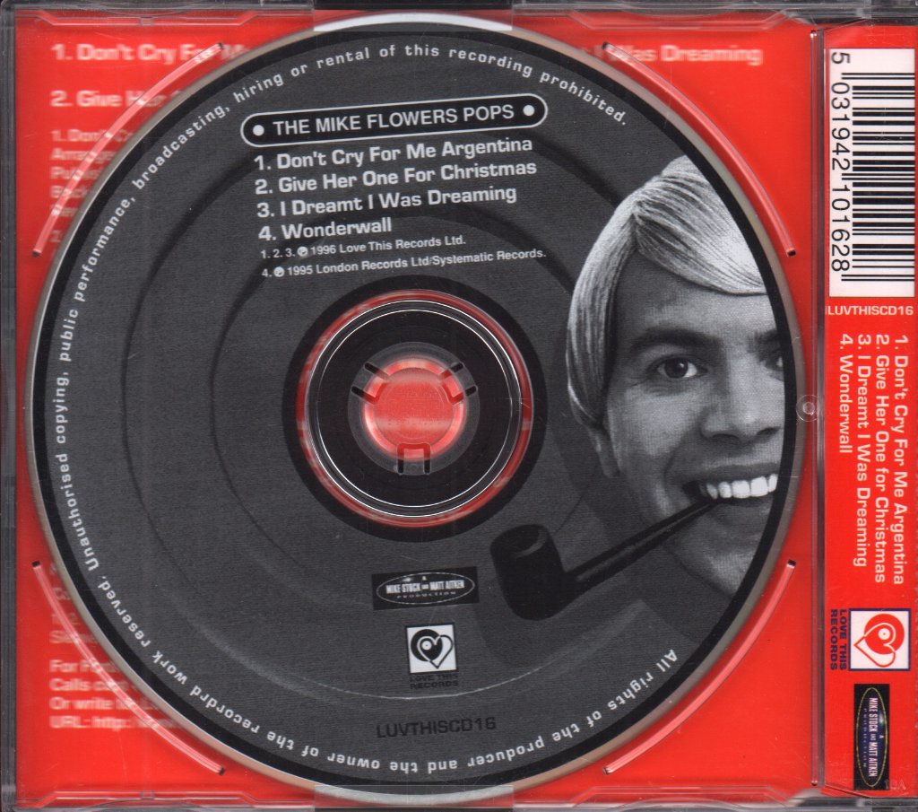Mike Flowers Pops - Don't Cry For Me Argentina - Cd