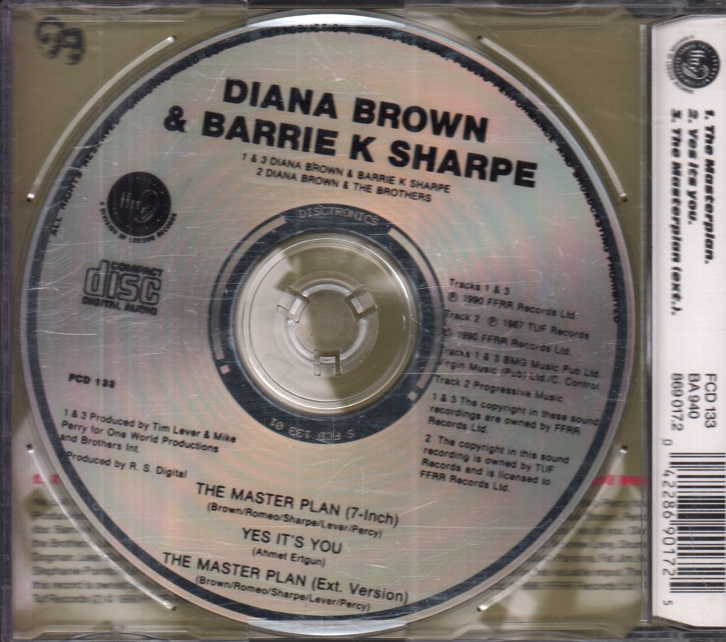 Diana Brown & Barrie K Sharpe - Masterplan - Cd