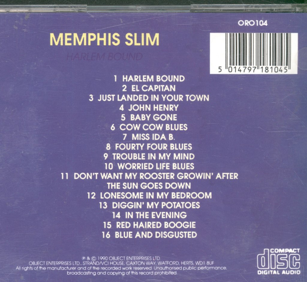 Memphis Slim - Harlem Bound - Cd