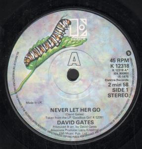 David Gates - Never Let Her Go - 7 Inch