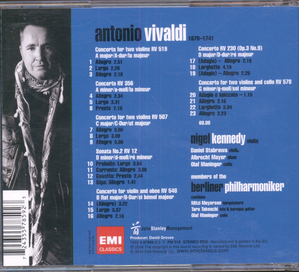 Nigel Kennedy / Berlin Philharmonic Orchestra - Vivaldi 2 - Cd