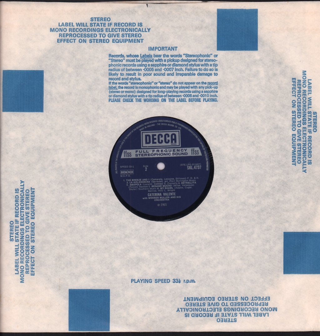 Caterina Valente - Greatest Hits - Lp