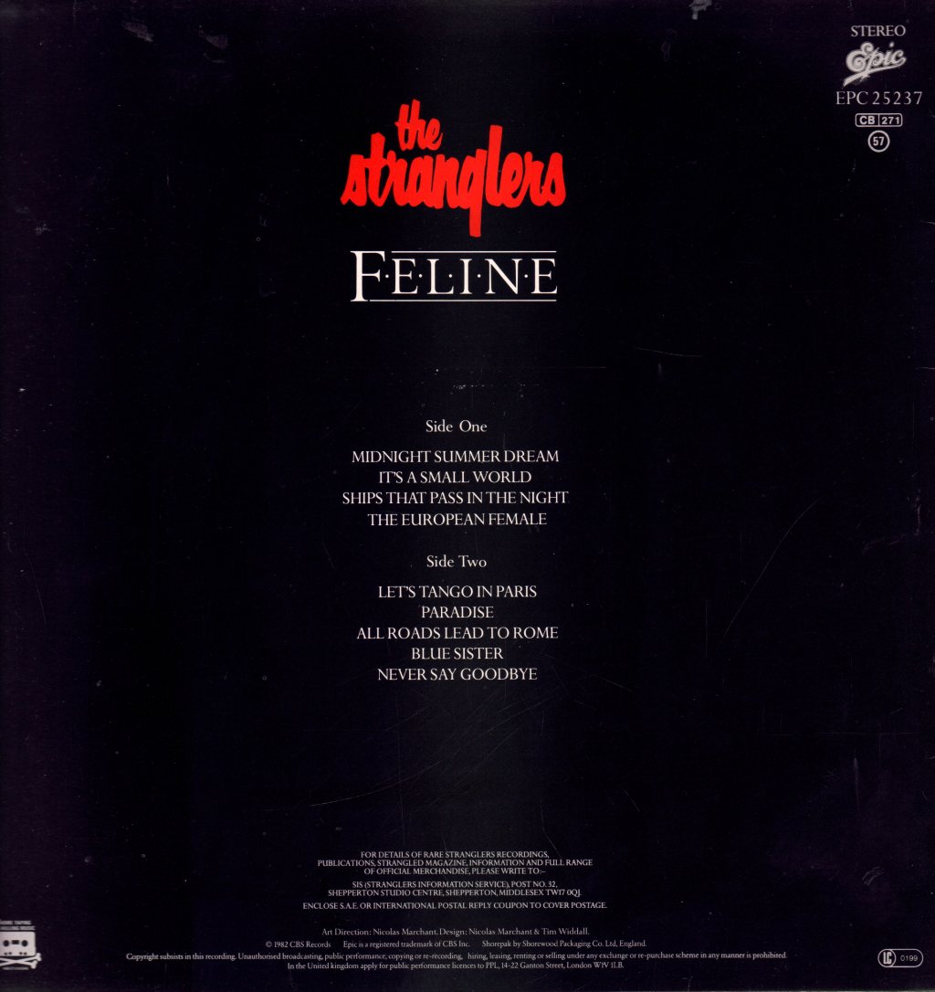 Stranglers - Feline - Lp