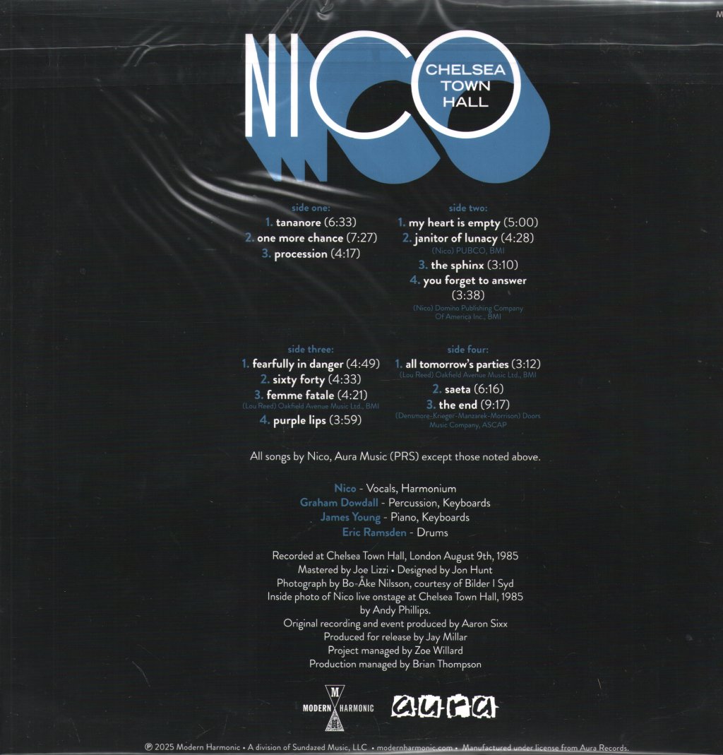 Nico - Chelsea Town Concert - Double Lp