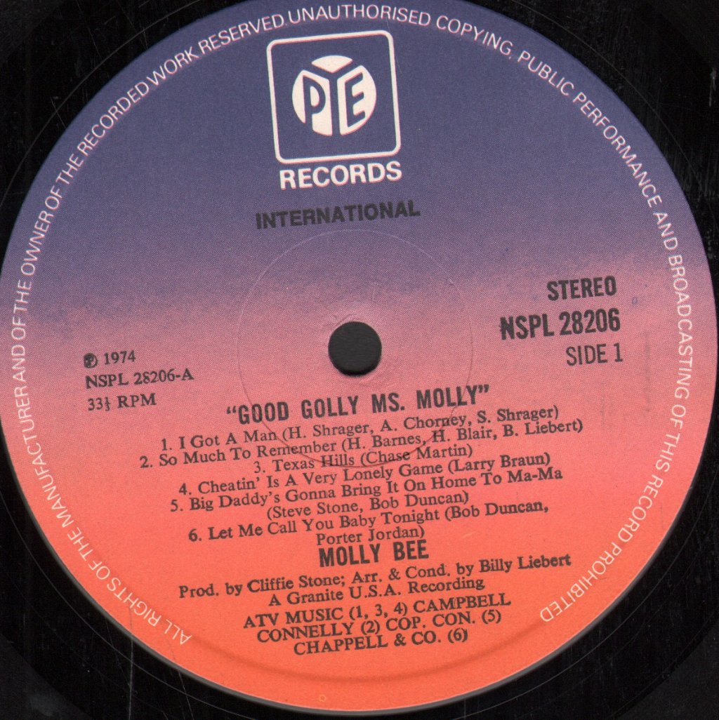 Molly Bee - Good Golly Miss Molly - Lp