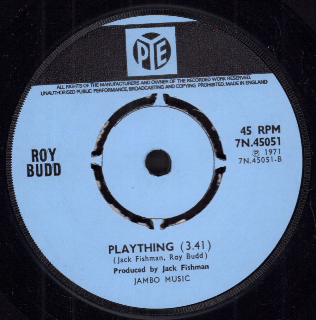 Roy Budd - Carter - 7 Inch