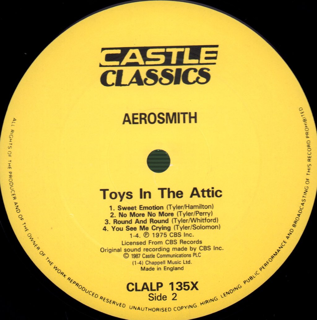 Aerosmith - Toys In The Attic - Lp