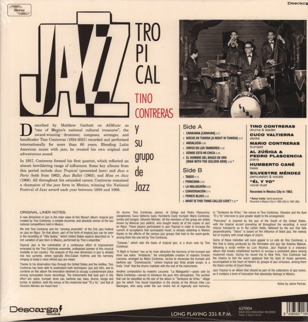 Tino Contreras - Jazz Tropical - Lp